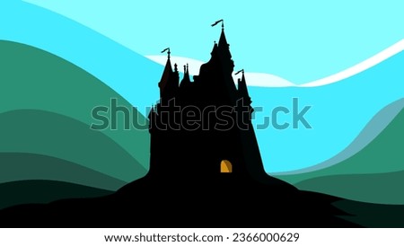 Neuschwanstein Castle, high quality vector