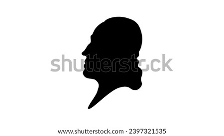 John Owen, black isolated silhouette