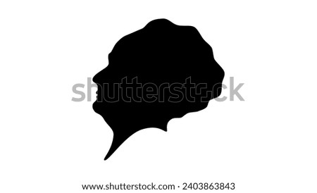Angela Burdett-Coutts silhouette, 1st Baroness Burdett-Coutts , high quality vector
