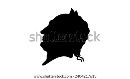 Maximilian I Joseph of Bavaria, black isolated silhouette