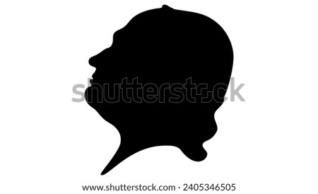 Pierre Corneille, black isolated silhouette