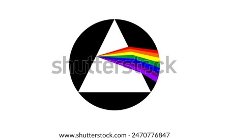 Rainbow with a Prism, color illustration