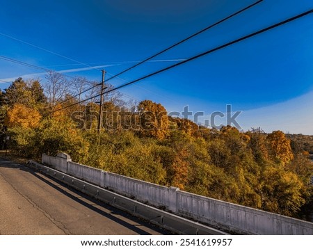 Image, Stock Photo Vapor trails with shadows