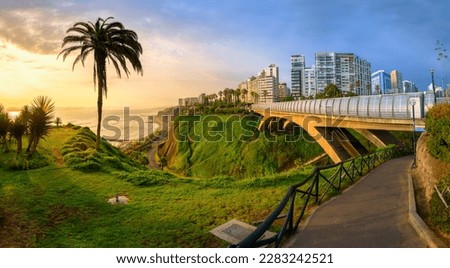 Similar – Image, Stock Photo Blue South America sky with clouds on the chilean coast