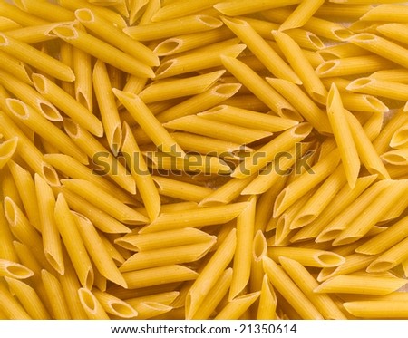 Penne rigate italian noodle