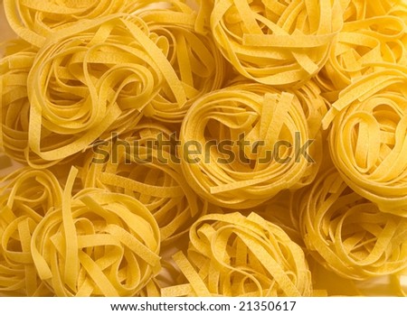Tagliatelle italian noodles