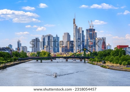 Similar – Image, Stock Photo Skyline of Frankfurt.