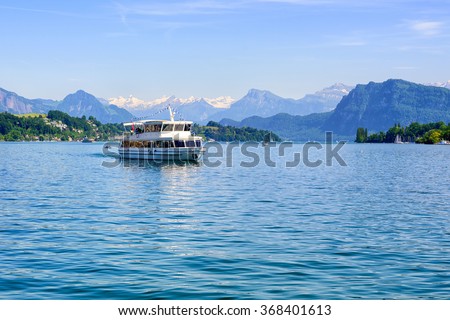 Similar – Image, Stock Photo Boat on Lake Zurich in winter