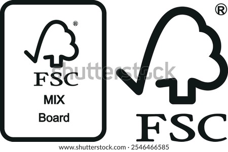 The Forest Stewardship Council (FSC) logo means that in item has been made using wood from well managed forests. For designers to use in packaging