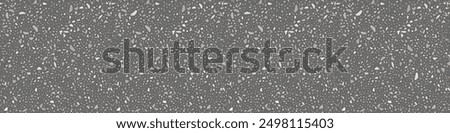 Terrazzo flooring seamless pattern. Vector realistic asphalt texture with grey mosaic abstract elements. Terrazo tile with natural pieces of marble, granite or quartz. Classic Italian floor background