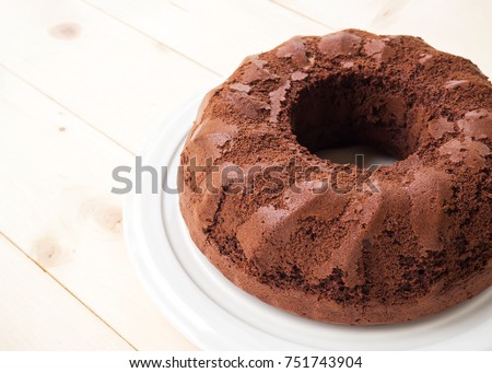 Image, Stock Photo Ring shaped cake with red icing