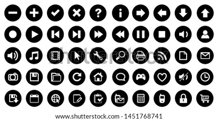 set icon for web and mobile. vector illustration