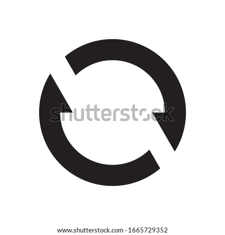 synchronize sign icon symbol vector illustration