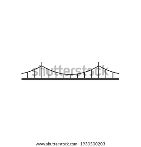 bridge simple design vector illustration