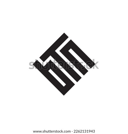 abstract letter BTN logo design vector isolated on white background.