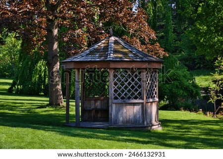 Similar – Image, Stock Photo gazebo Forest Forests