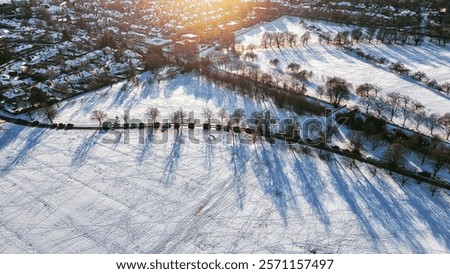 Similar – Foto Bild Schattenwurf auf offener Straße