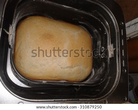 white bread, well risen and has had it in the bread machine