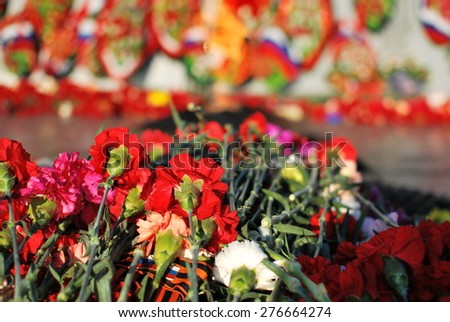 flowers on victory day