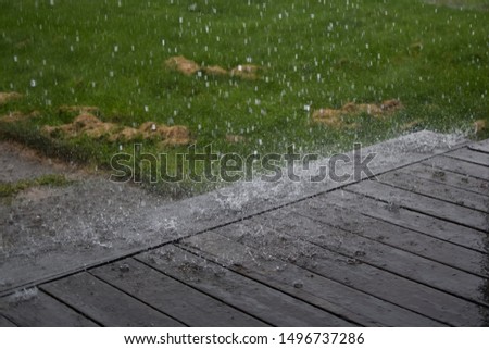 Similar – Image, Stock Photo Concrete, rain, dreariness. If anyone wants to get out