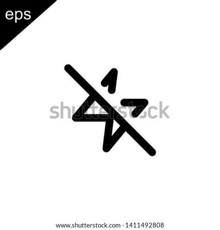 zap off icon design vector symbol
