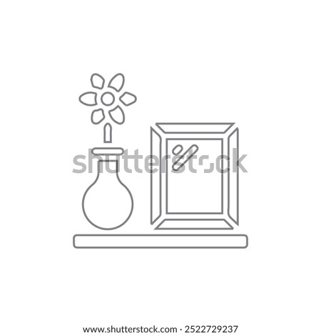 cultery unit Grey icon with white background