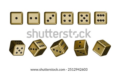 Similar – Image, Stock Photo Falling cubes luck Playing