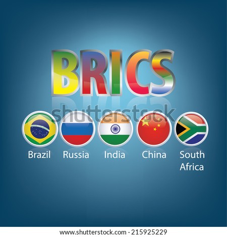 BRIC. Countries Buttons. Brazil. Russia. India. China. South Africa.