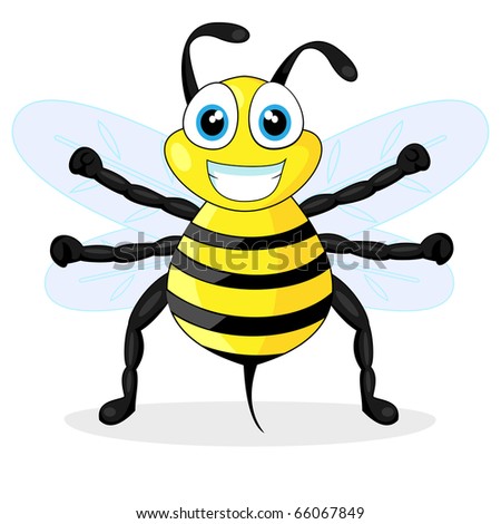 Cute Bee Stock Photo 66067849 : Shutterstock