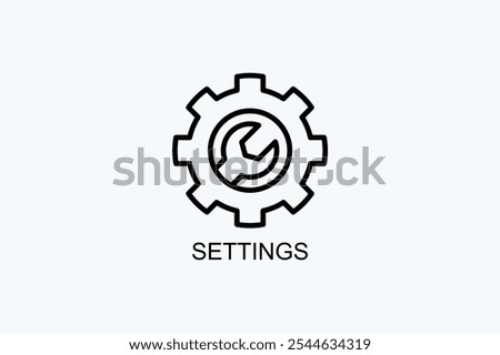 Settings Vector Icon Or Logo Illustration