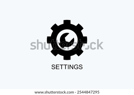 Settings Vector Icon Or Logo Illustration