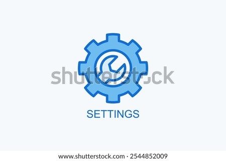 Settings Vector Icon Or Logo Illustration