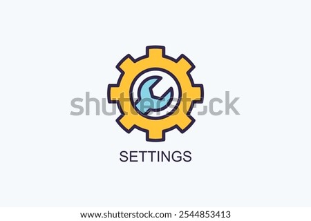 Settings Vector Icon Or Logo Illustration