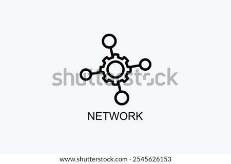 Network Vector Icon Or Logo Illustration