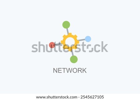 Network Vector Icon Or Logo Illustration