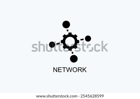 Network Vector Icon Or Logo Illustration