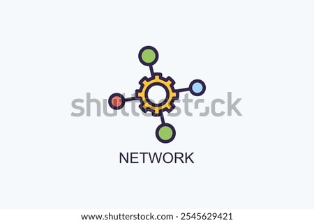 Network Vector Icon Or Logo Illustration