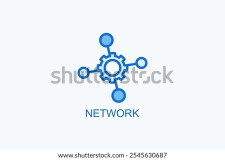 Network Vector Icon Or Logo Illustration