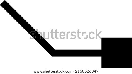 Square circuit link vector illustration. Flat illustration iconic design of square circuit link, isolated on a white background.