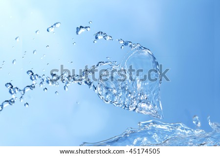abstract water heart