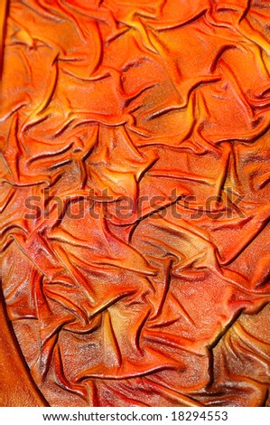 surface of tan textured leather
