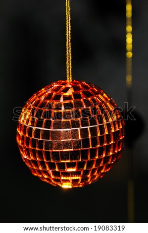 Christmas decoration made of reflective pieces
