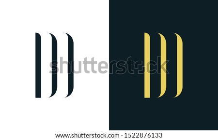 Minimalist luxury line art letter DD logo. This logo icon incorporate with two letter D and D in the creative way. It will be suitable for Restaurant, Royalty, Boutique, Hotel, Heraldic, Jewelry.