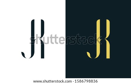 Abstract line art letter JK logo. This logo icon incorporate with two letter in the creative way. It will be suitable for Restaurant, Royalty, Boutique, Hotel, Heraldic, Jewelry.
