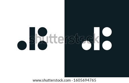 Modern minimalist abstract letter DB logo. This logo icon incorporate with letter D and B in the creative way.