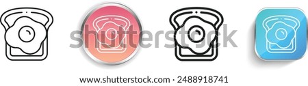 brunch icon. Thin Linear, Regular and Button Style Design Isolated On White Background