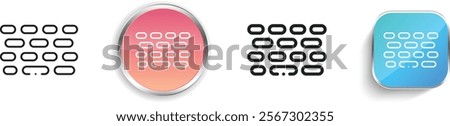 haze icon. Thin Linear, Regular and Button Style Design Isolated On White Background