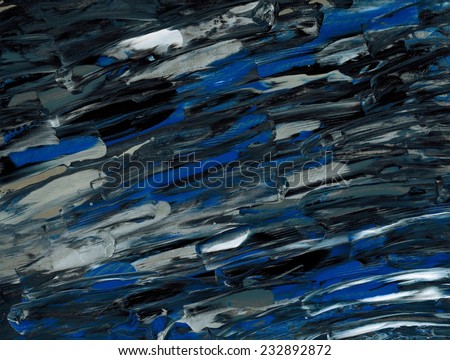 Blue Gray Expressionist