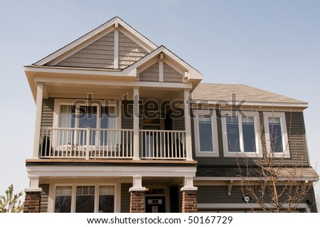 balcony of new home on the upper level