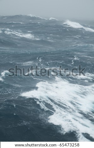 Storm in the Atlantic ocean